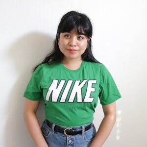 Green Nike shirt